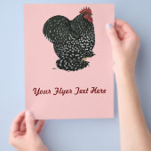 Cochin: Zwarte Mottle Flyer (Hand)