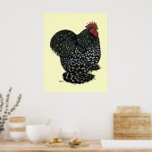 Cochin: Zwarte Mottle Poster (Keuken)