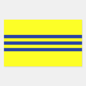 Cochinchina-vlag Rechthoekige Sticker (Voorkant)