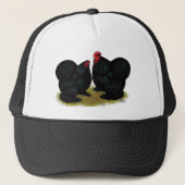 Cochins Black Bantam Pair Trucker Pet (Voorkant)