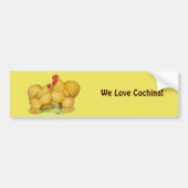 Cochins Buff Pair Bumpersticker (Voorkant)