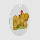 Cochins Buff Pair Ornament (voorkant)