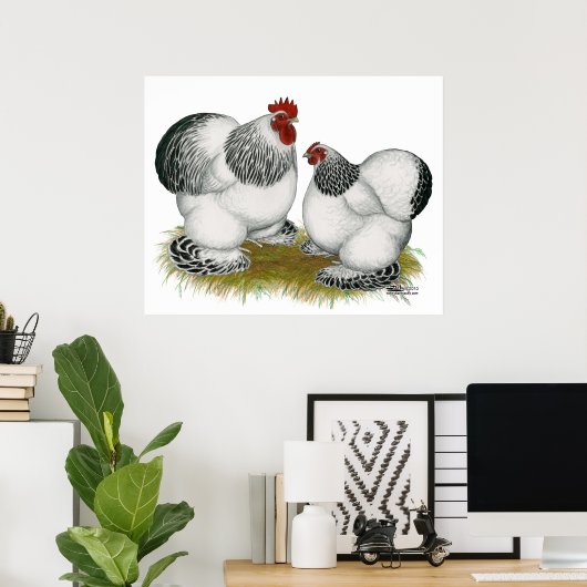 Cochins: Columbiaanse balken Poster (Thuiskantoor)