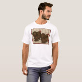 Cochins: getextureerde rode balken t-shirt (Voorkant volledig)