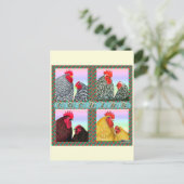 Cochins Vier kleuren Briefkaart (Staand voorkant)