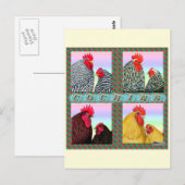 Cochins Vier kleuren Briefkaart (Voorkant / Achterkant)