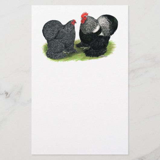 Cochins: Zilverbesmeurd Briefpapier (Voorkant)