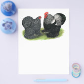 Cochins: zilverbesmeurd flyer (Enkel)