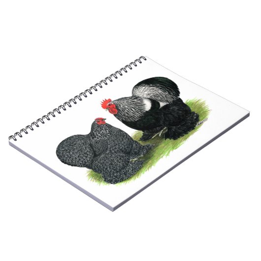 Cochins: zilverbesmeurd notitieboek (Linkerzijde)