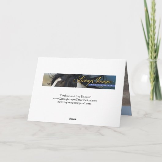 Cochise and Sky Dancer Greeting Card (Achterkant)