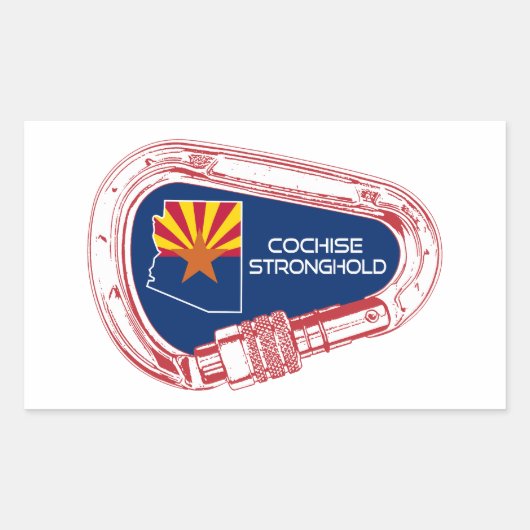 Cochise Stronghold Arizona Klimkarabijnhaak Rechthoekige Sticker (Voorkant)