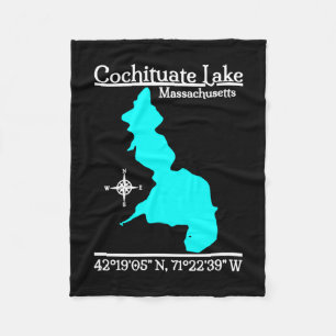 Cochituate meer - Massachusetts prestatie  Fleece Deken
