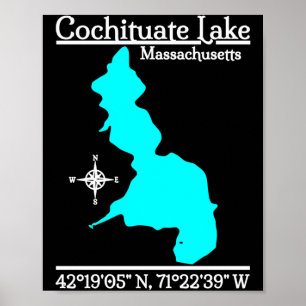 Cochituate meer - Massachusetts prestatie  Poster