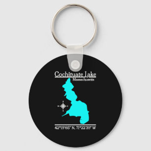 Cochituate meer - Massachusetts prestatie Sleutelhanger