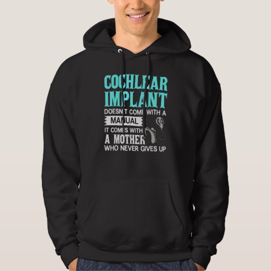 Cochlear Implant Deaf Awareness Hoodie (Voorkant)