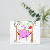 COCHON ELLE EST PAS BELLE LA VIE 1.PNG BRIEFKAART (Staand voorkant)