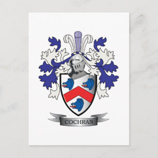 Cochran Family Crest Coat of Arms Briefkaart