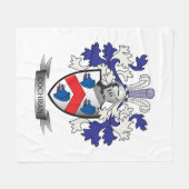Cochran Family Crest Coat of Arms Fleece Deken (Voorkant (Horizontaal))