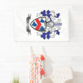 Cochran Family Crest Coat of Arms Spandoek (Insitu)