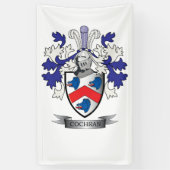 Cochran Family Crest Coat of Arms Spandoek (Verticaal)