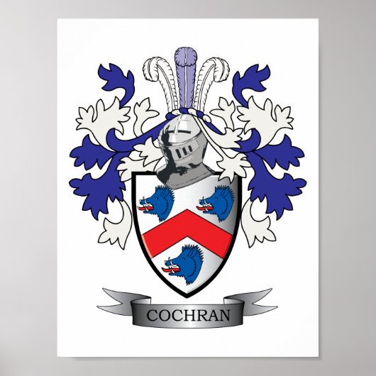 Cochran Family Crest Coat. Poster (Voorkant)