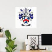 Cochran Family Crest Coat. Poster (Thuiskantoor)