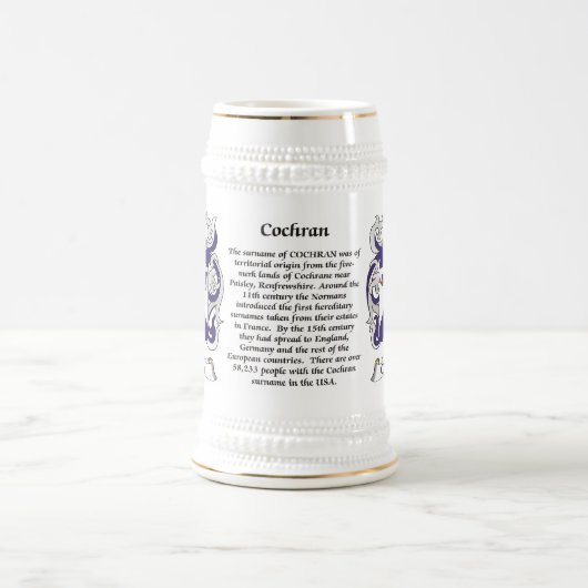 Cochran - gezinskabel van wapenstilstand bierpul (Center)