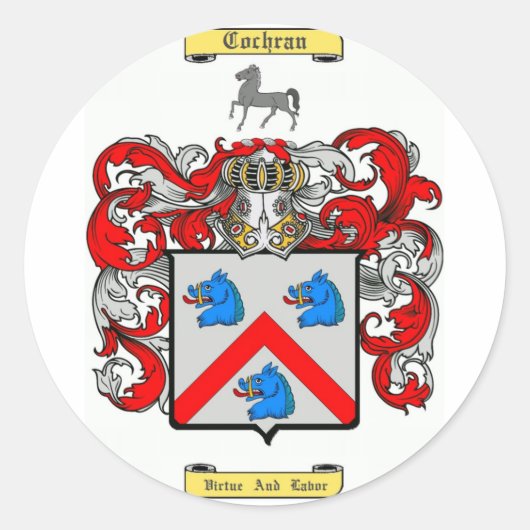 cochran ronde sticker (Voorkant)