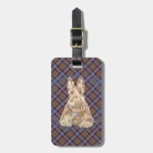 Cochran Tartan Scottie Bagagelabel (Voorkant verticaal)
