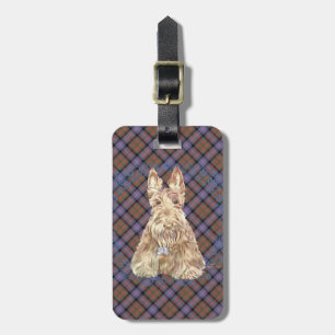 Cochran Tartan Scottie Bagagelabel