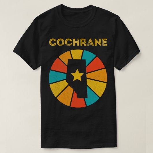 Cochrane Alberta Canada Vintage Nistress Souveni T-shirt (Design voorkant)
