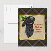 Cochrane Clan Badge & Tartan KerstBriefkaart Briefkaart (Voorkant / Achterkant)