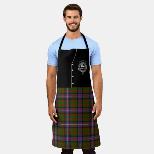 Cochrane Clan Badge & Tartan Kilt Schort (Gedragen)