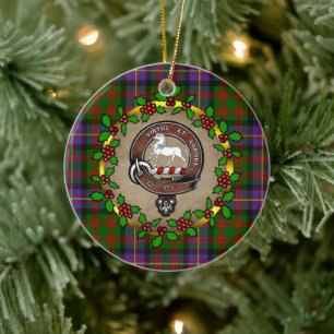 Cochrane Clan Badge & Tartan Persoonlijke mas Keramisch Ornament