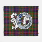 Cochrane Modern Clan Badge Tartan Pset Fleece Deken (Voorkant (Horizontaal))