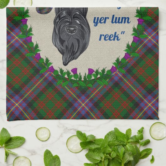 Cochrane Scottie Dog Kitchen Towel Theedoek (Gevouwen)