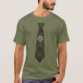 Cochrane Scottish Badge & Tartan Necktie T-shirt (Voorkant)