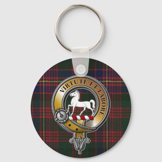 Cochrane Tartan & Badge Sleutelhanger (Voorkant)