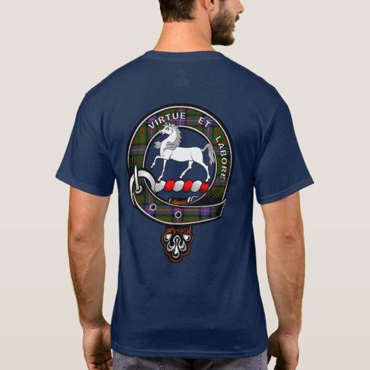 Cochrane Tartan Clan Badge T-shirt (Achterkant)