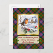 Cochrane Tartan m/Robin Persoonlijk   Feestdagenkaart (Voorkant / Achterkant)