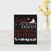 Cociate Tandarts Kerstbaan Grappige Kerstmis Kaart (Gele Bloem)