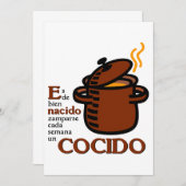 Cocido Kaart (Voorkant / Achterkant)