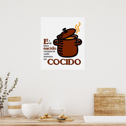 Cocido Poster (Keuken)