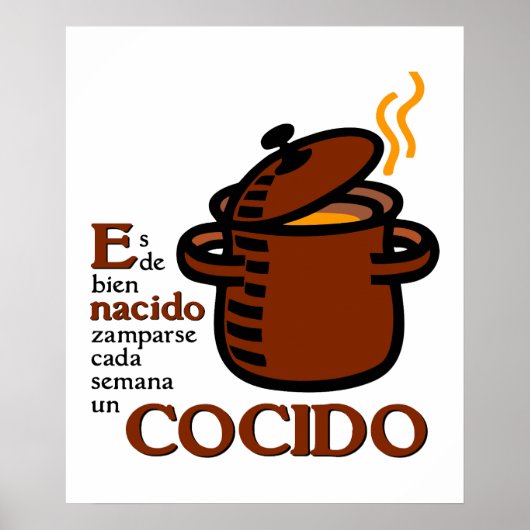 Cocido Poster (Voorkant)