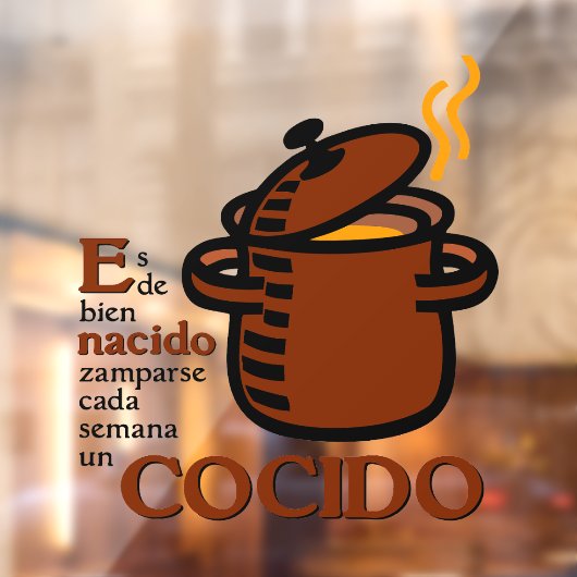 Cocido Raamsticker (Vel 2)