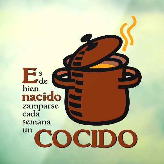 Cocido Raamsticker (Vel 3)