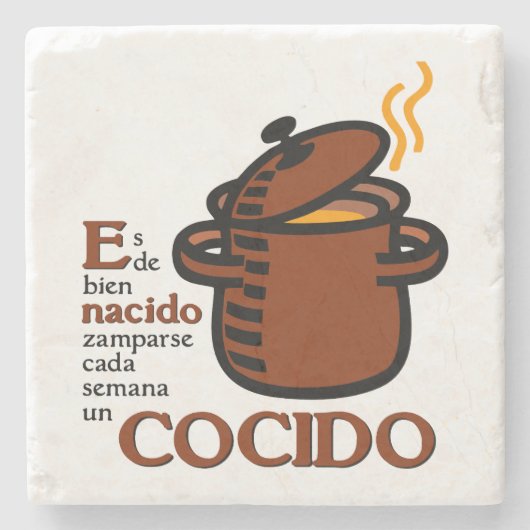 Cocido Stenen Onderzetter (Voorkant)