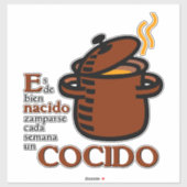 Cocido Sticker (Vel)