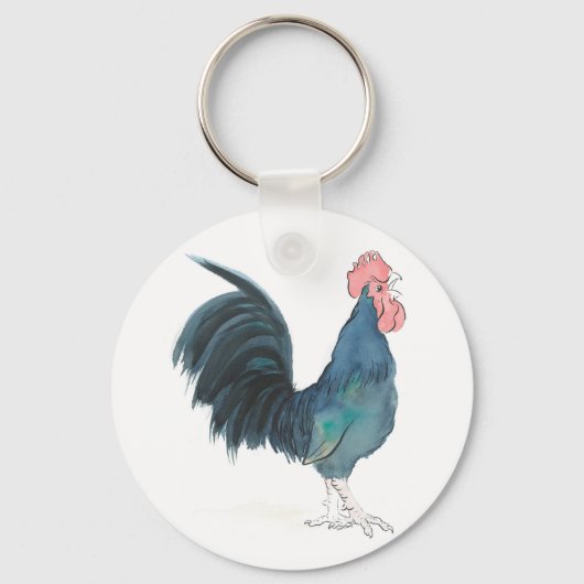 Cock-a-doedle-doo-haanhaak sleutelhanger (Voorkant)
