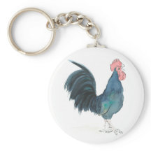 Cock-a-doedle-doo-haanhaak sleutelhanger